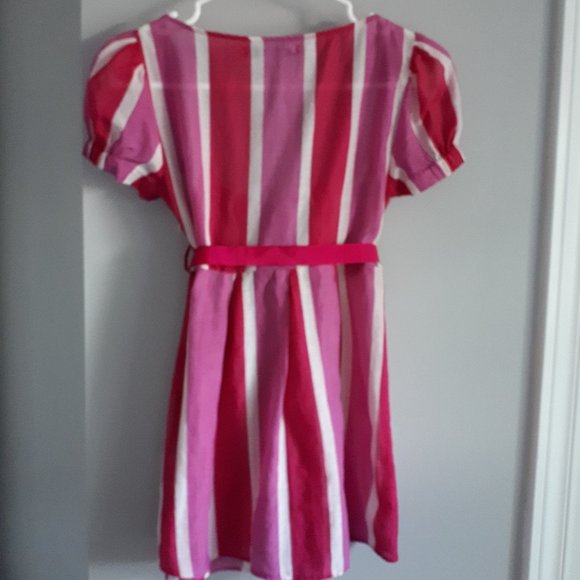 Zara Striped Pink Silk and Cotton Top - Picture 3 of 8